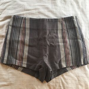 Free people striped canvas shorts